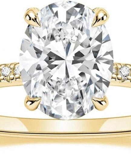 925 Sterling Silver Engagement Rings Oval Cut Cubic Zirconia  Wedding Promise Rings for Her Stunning Wedding Bands for Women Size 3-11