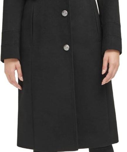 Women's Military Wool Blend Overcoat