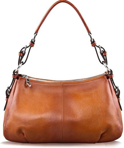 Women  Genuine Leather Shoulder Bag Top-handle Handbag Ladies Purses