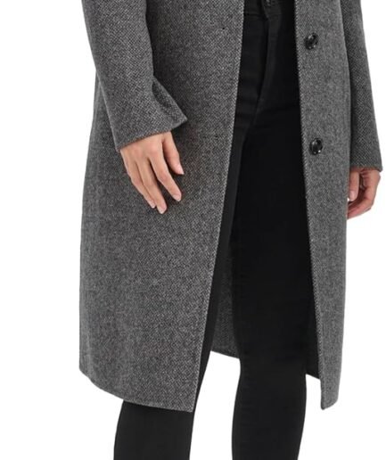Women's Double Face Wool with Notched Collar Coat