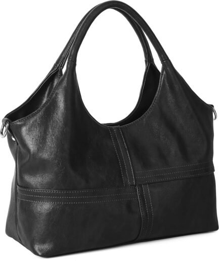 Vegan Leather Purses for Women with Detachable Satchel Strap, Ladies Handbags, Tote  Bags with Top Handle